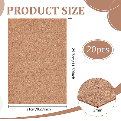 20Pcs Cork Insulation Sheets&nbsp;DIY-BC0016-20B-1