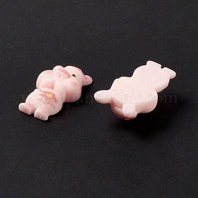 Spray Painted Resin Cabochons&nbsp;RESI-G031-13-1