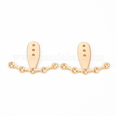 Brass Stud Earring Findings&nbsp;KK-Q766-016-NF-1