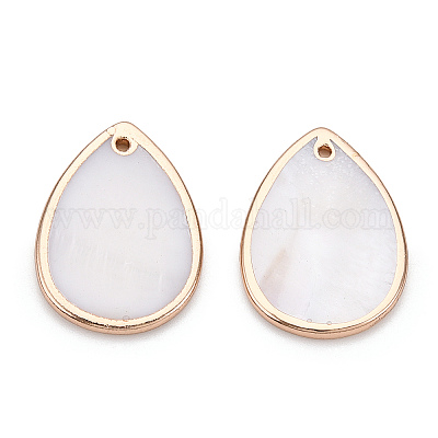 Electroplate Freshwater Shell Pendants&nbsp;SHEL-T012-16-1