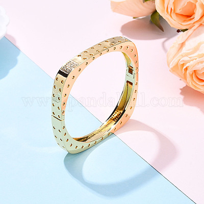 Two-Tone Clover Oval Bracelet – zenizio.com