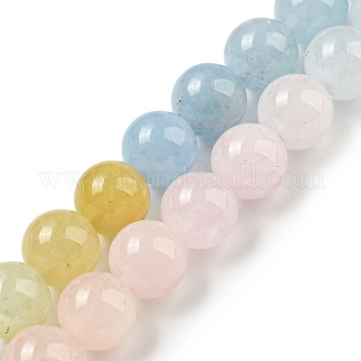 Natural Morganite Beads Strands&nbsp;G-P503-6MM-01-1