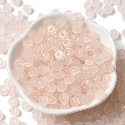 Imitation Jade Glass Seed Beads&nbsp;SEED-E001-J3x6mm-03-1