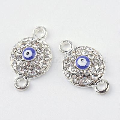 Alloy Rhinestone Links connectors&nbsp;ALRI-Q065-35S-1
