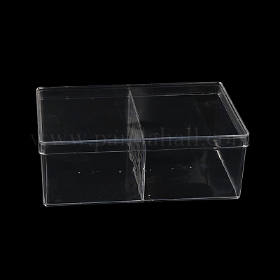 2 Grids Plastic Bead Containers with Cover&nbsp;CON-K002-03D-1