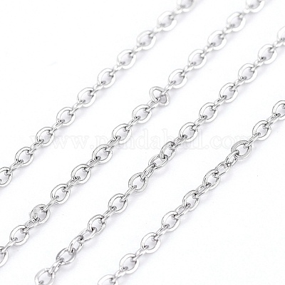Tarnish Resistant 304 Stainless Steel Cable Chains&nbsp;CHS-F007-01P-A-1