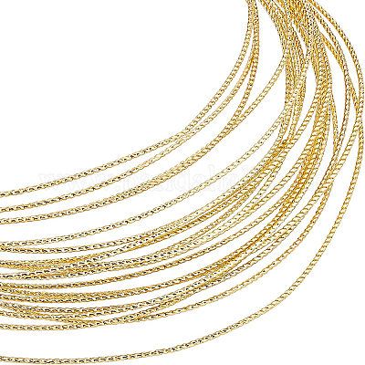 Textured Round Brass Spring Wire&nbsp;CWIR-WH0008-03A-1