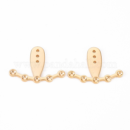 Brass Stud Earring Findings&nbsp;KK-Q766-016-NF-1