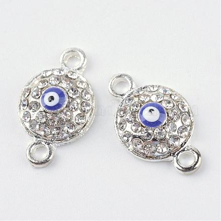Alloy Rhinestone Links connectors&nbsp;ALRI-Q065-35S-1