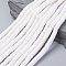 Handmade Polymer Clay Heishi Beads, Disc/Flat Round, White, 8x0.5~1mm, Hole: 2mm, about 380~400pcs/strand, 17.7 inch