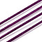 Nylon Satin Rattail Cords, Beading Threads for Bracelet Jewelry Making Chinese Knot Macrame Craft, Purple, 1.0mm, about 76.55 yards(70m)/roll