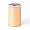 Waxed Polyester Cord, 3-Ply, Bisque, 0.45mm, about 59.05 yards(54m)/roll