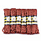 Polyester Ribbons, Wave Shape, FireBrick, 7~8mm, 15yard/bundle, 6bundles/bag