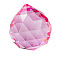 K9 Glass Pendants, Teardrop, Hot Pink, 30mm