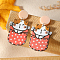 Funny Animal Acrylic Stud Earrings, Cat Shape