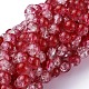 Baking Paint Crackle Glass Bead Strands&nbsp;CCG-S001-8mm-15-1