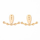 Brass Stud Earring Findings&nbsp;KK-Q766-016-NF-1