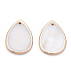Electroplate Freshwater Shell Pendants&nbsp;SHEL-T012-16-3