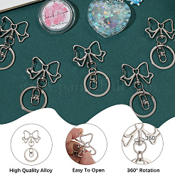 18Pcs Alloy Keychain Clasps&nbsp;KEYC-SC0001-74A-P