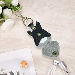 1Pc Guitar Imitation Leather Pendant Keychains&nbsp;KEYC-CL0001-36B