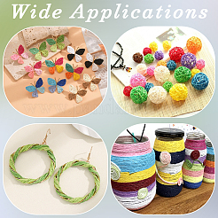 3 Bundles 3 Colors  Twisted Paper Cord&nbsp;DIY-CP0012-06A