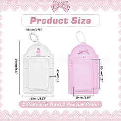 4Pcs 2 Colors PVC Card Holders&nbsp;AJEW-ME0002-69