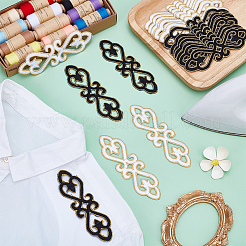 20Pcs 2 Colors Embroidery Iron on/Sew on Polyester Ribbon Patches&nbsp;PATC-FG0002-67