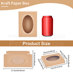 Rectangle Foldable Creative Cardboard Boxes&nbsp;CON-WH0081-34A