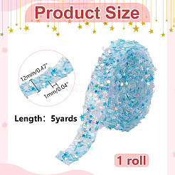 5 Yards Glitter PVC Sequins Hotfix Ornament Accessories&nbsp;DIY-WH0128-19A