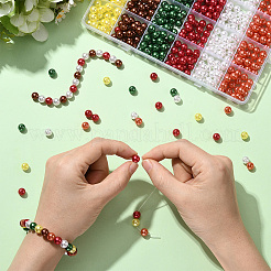 6 Colors Imitation Pearl Acrylic Beads&nbsp;OACR-SP0001-76B