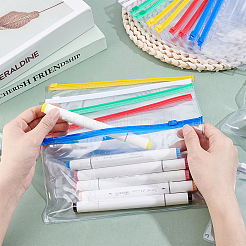 100Pcs 5 Colors A6 PVC Stationery Storage Pockets&nbsp;ABAG-PH0001-82