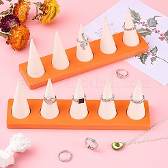 Resin Artificial Marble Ring Finger Display Stands&nbsp;AJEW-I048-07