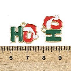 Christmas Themes Alloy Enamel Pendants&nbsp;ENAM-Z023-01G-01