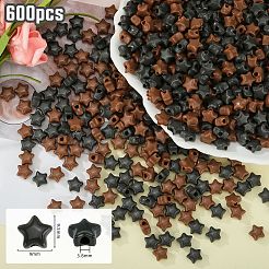 600Pcs 2 Colors Opaque Acrylic Beads&nbsp;MACR-SZ0001-89