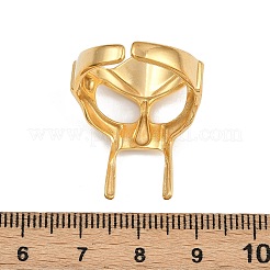 304 Stainless Steel Open Cuff Rings for Women&nbsp;RJEW-K303-07G