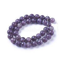 Natural Lepidolite/Purple Mica Stone Beads Strands&nbsp;G-I244-01A