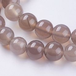 Natural Agate Beads Strands&nbsp;G-G583-10mm-08