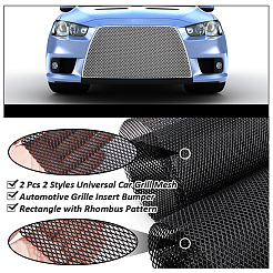 2Pcs 2 Styles Universal Car Grill Mesh&nbsp;AJEW-NB0005-80B