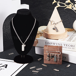 20Pcs Tibetan Style Alloy Rectangle Pendants&nbsp;TIBEP-TAG0001-01