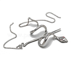 Snake Alloy Rhinestone Hair Cuff Pin&nbsp;PW-WG87173-01