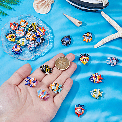 22Pcs 11 Colors Handmade Porcelain Beads&nbsp;PORC-HS0001-06