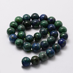 Natural Chrysocolla and Lapis Lazuli Beads Strands&nbsp;X-G-E329-10mm-42