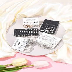 5 Sets 5 Colors Alloy Hoop Earring Sets&nbsp;EJEW-FS0001-23B