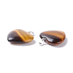 Natural Tiger Eye Pendants&nbsp;G-G956-B42-FF