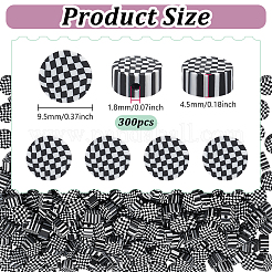 300Pcs Handmade Polymer Clay Beads&nbsp;CLAY-NB0001-77B-02