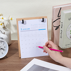 Wood Desktop Calendar Holder Rack&nbsp;ODIS-WH0106-12