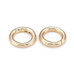 Brass Spring Gate Rings&nbsp;KK-T014-90G