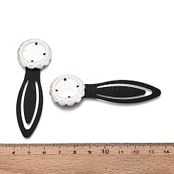 Alloy & Iron Bookmark Cabochon Settings&nbsp;PALLOY-N184-03S