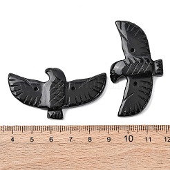 Natural Obsidian Carved Big Pendants&nbsp;G-A288-01G