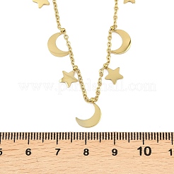 304 Stainless Steel Bib Necklaces for Women&nbsp;NJEW-A065-01B-G